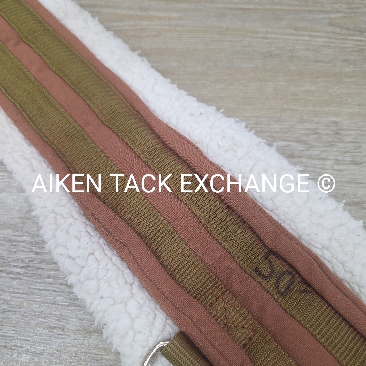 Fleece Double End Elastic Girth, Brown, 50"