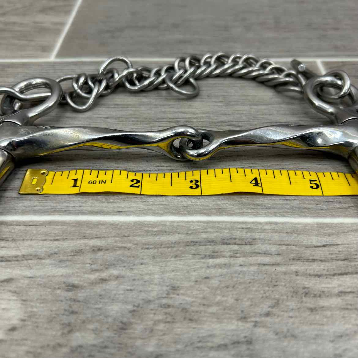 Centaur Single Joint Slow Twist Pelham Bit 5.5"