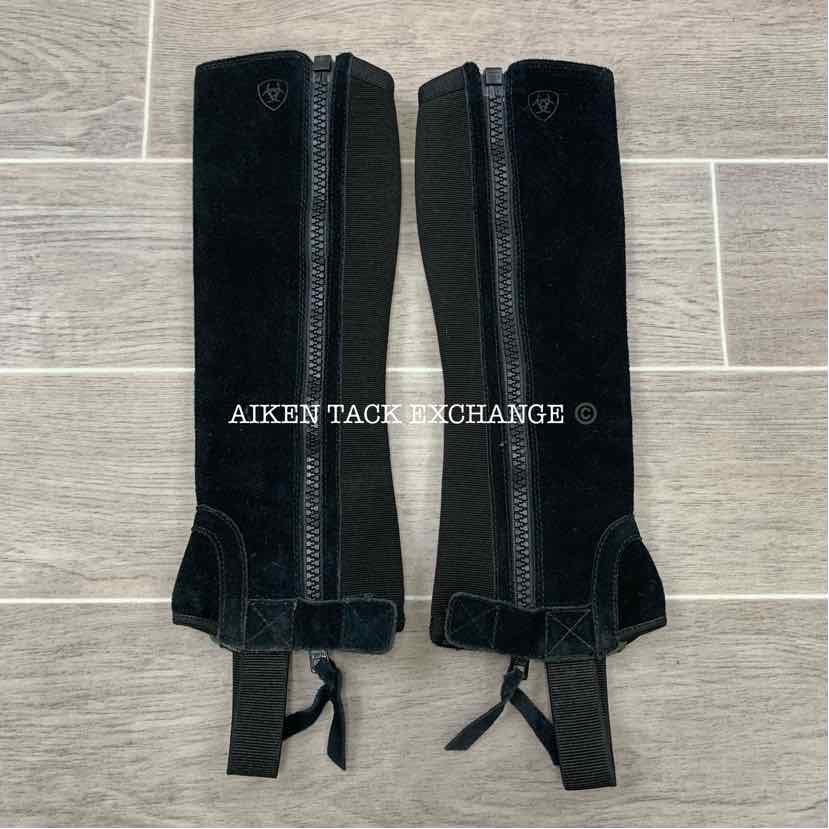 Ariat Suede Breeze Half Chaps, Black, Size Slim Tall