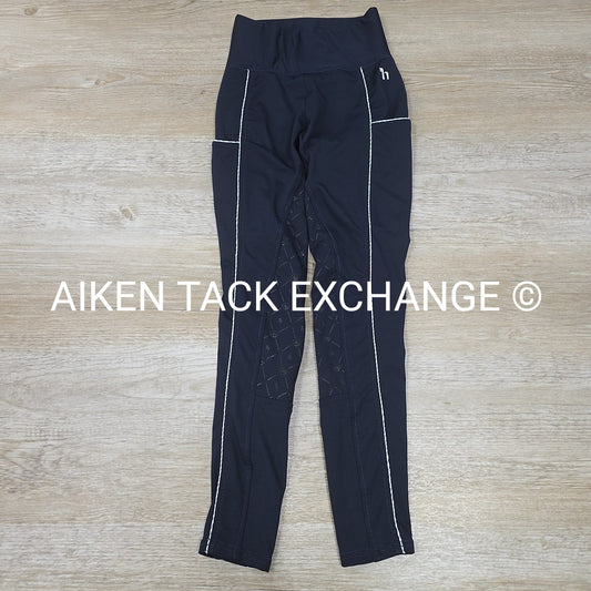 Horze Silicone Grip Full Seat Tights, Size Large