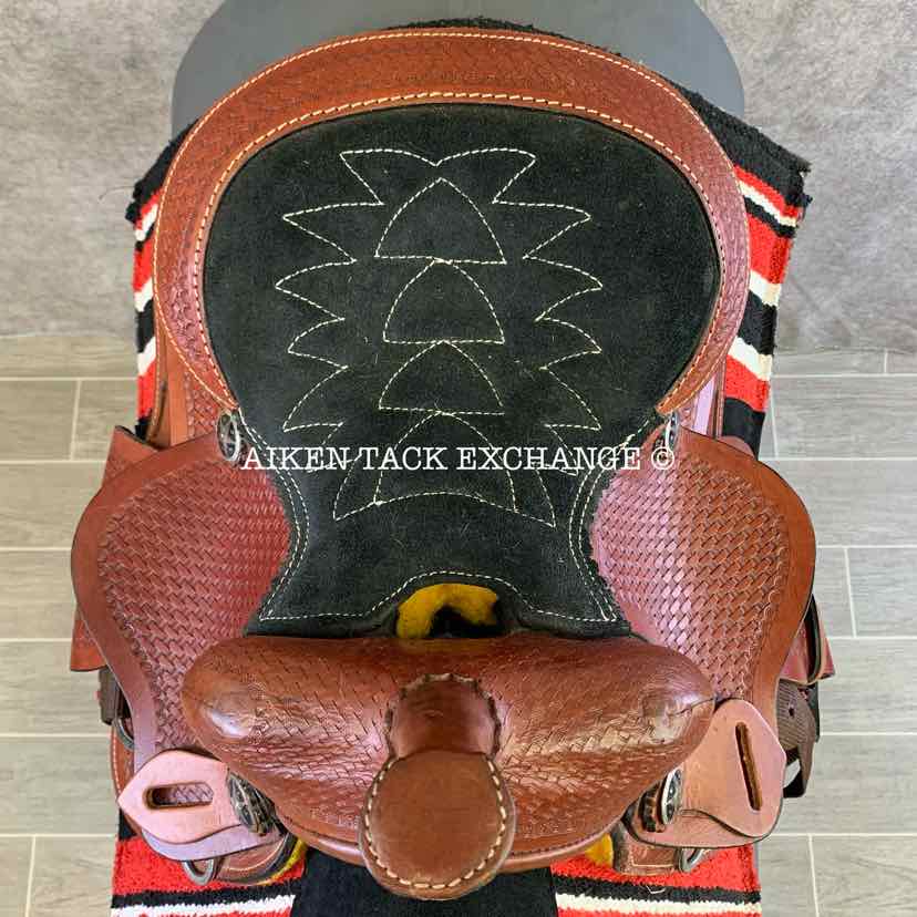 Children's Western Saddle, 10" Seat, Regular Tree - Semi QH Bars, Comes with Pad