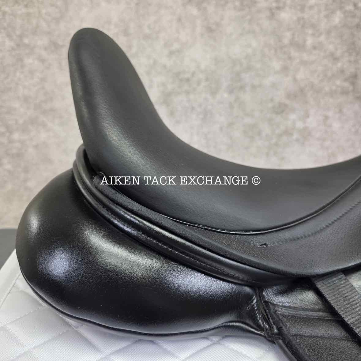 2018 Custom Saddlery Wolfgang Matrix Monoflap Dressage Saddle, 18" Seat, Adjustable Tree, Wool Flocked Panels