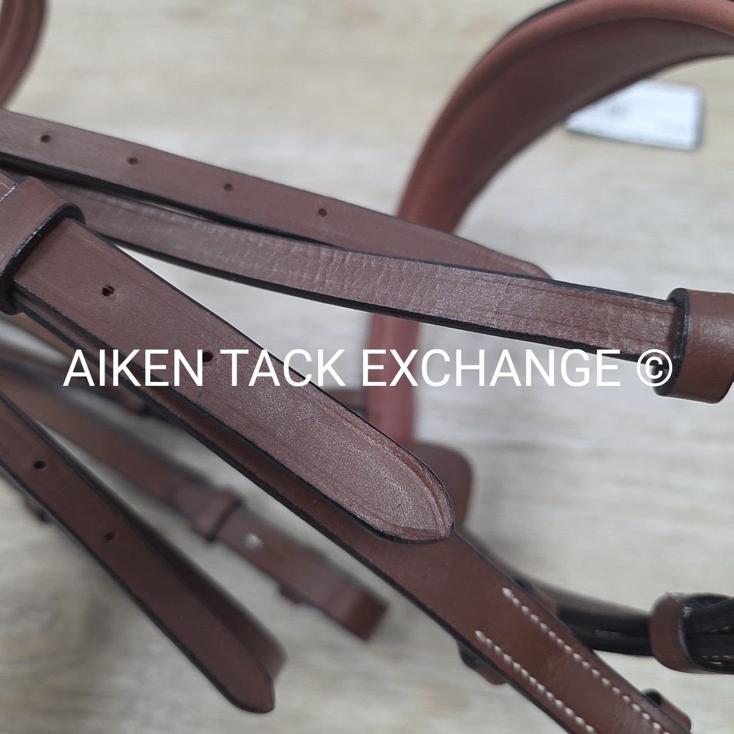 HDR Pro Mono Crown Padded Wide Noseband Bridle with Reins, Brown, Oversize