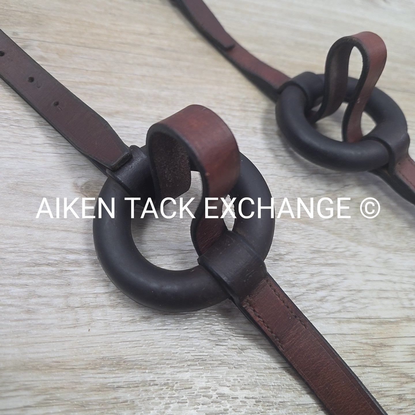 Leather & Rubber Donut Side Reins, Pair