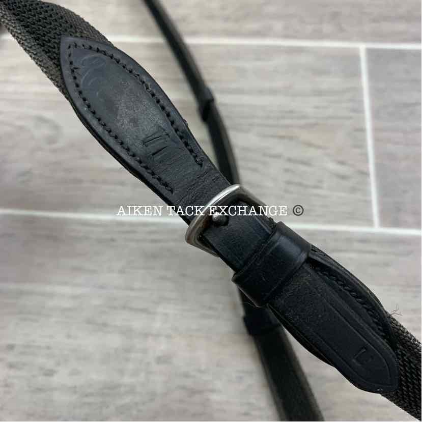 KL Select Red Barn Monkey Grip Reins, Size Full (54")