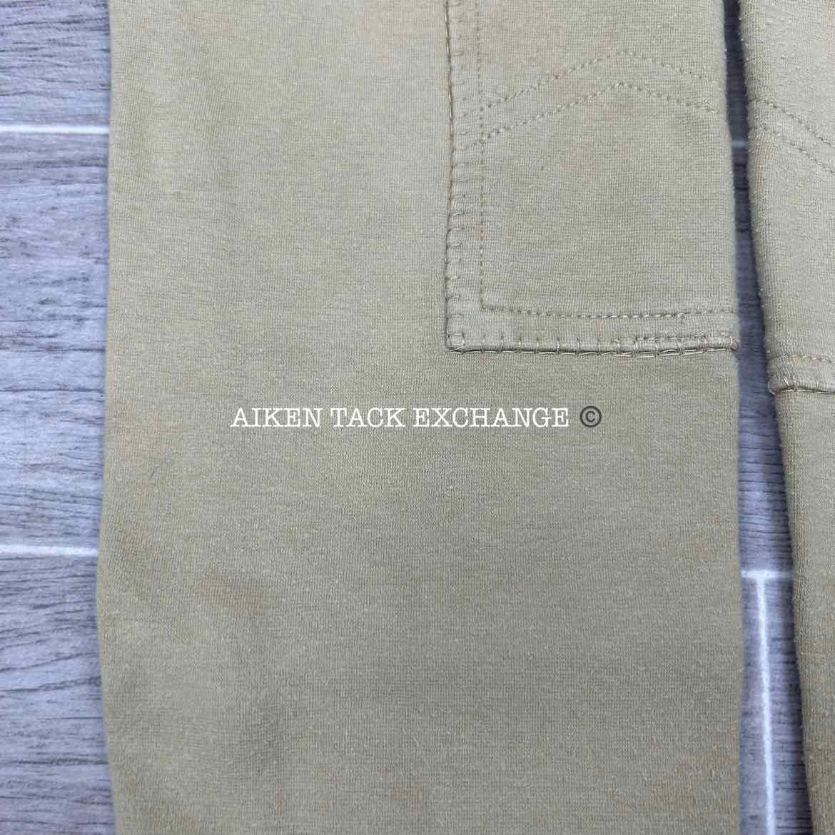 TuffRider Cotton Knee Patch Pull On Tights, Size 34