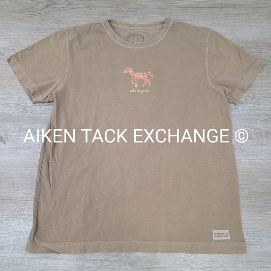 Life is Good Short Sleeve Shirt, Women's Medium