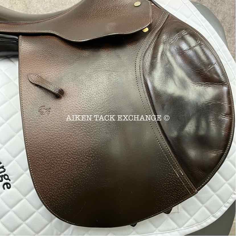Bruno De Heusch - BDH Close Contact Jump Saddle, 17" Seat, Medium Tree, Foam Panels