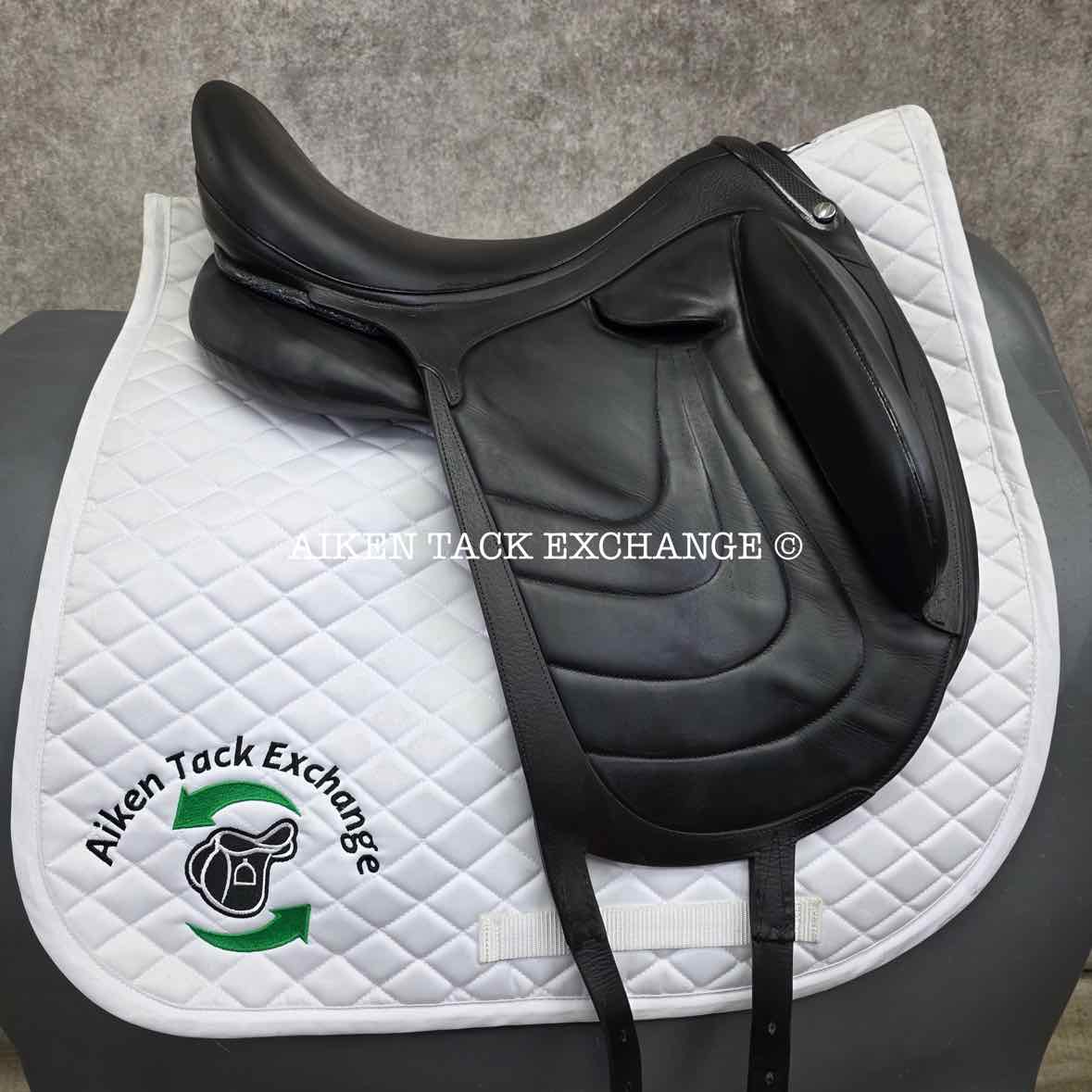 2018 Devoucoux Makila Harmonie Monoflap Dressage Saddle, 17.5" Seat - 002, 1A Flap - Short, Dynamick Tree - Medium, D3D Panels, Full Buffalo Leather