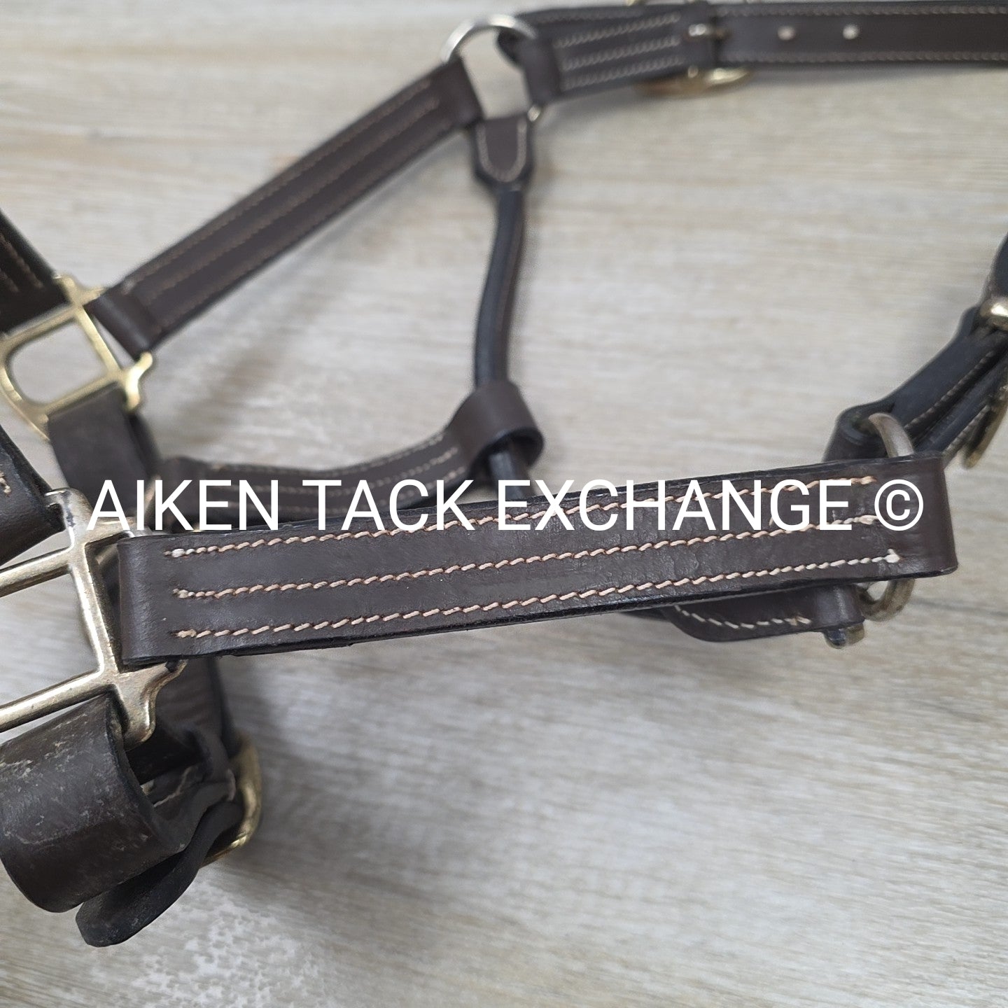 Leather Halter, Brown, Size Cob