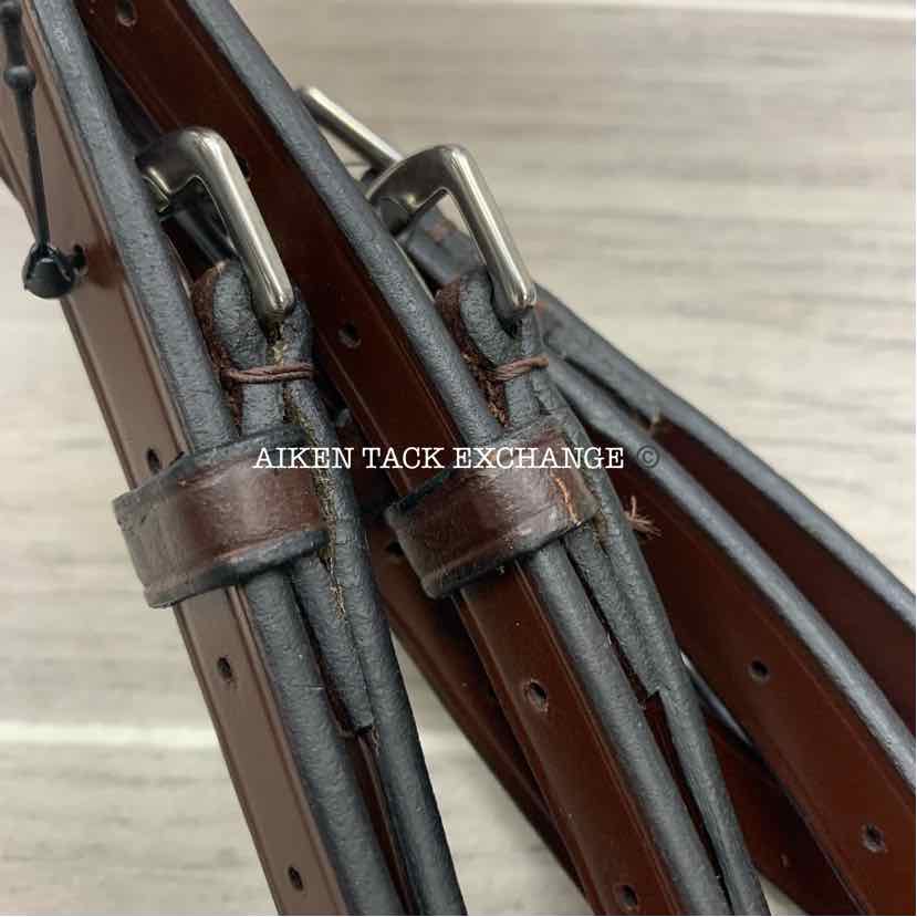 KL Select Red Barn Arena Ergonomic Weymouth Dressage Bridle, Brown, Size Full