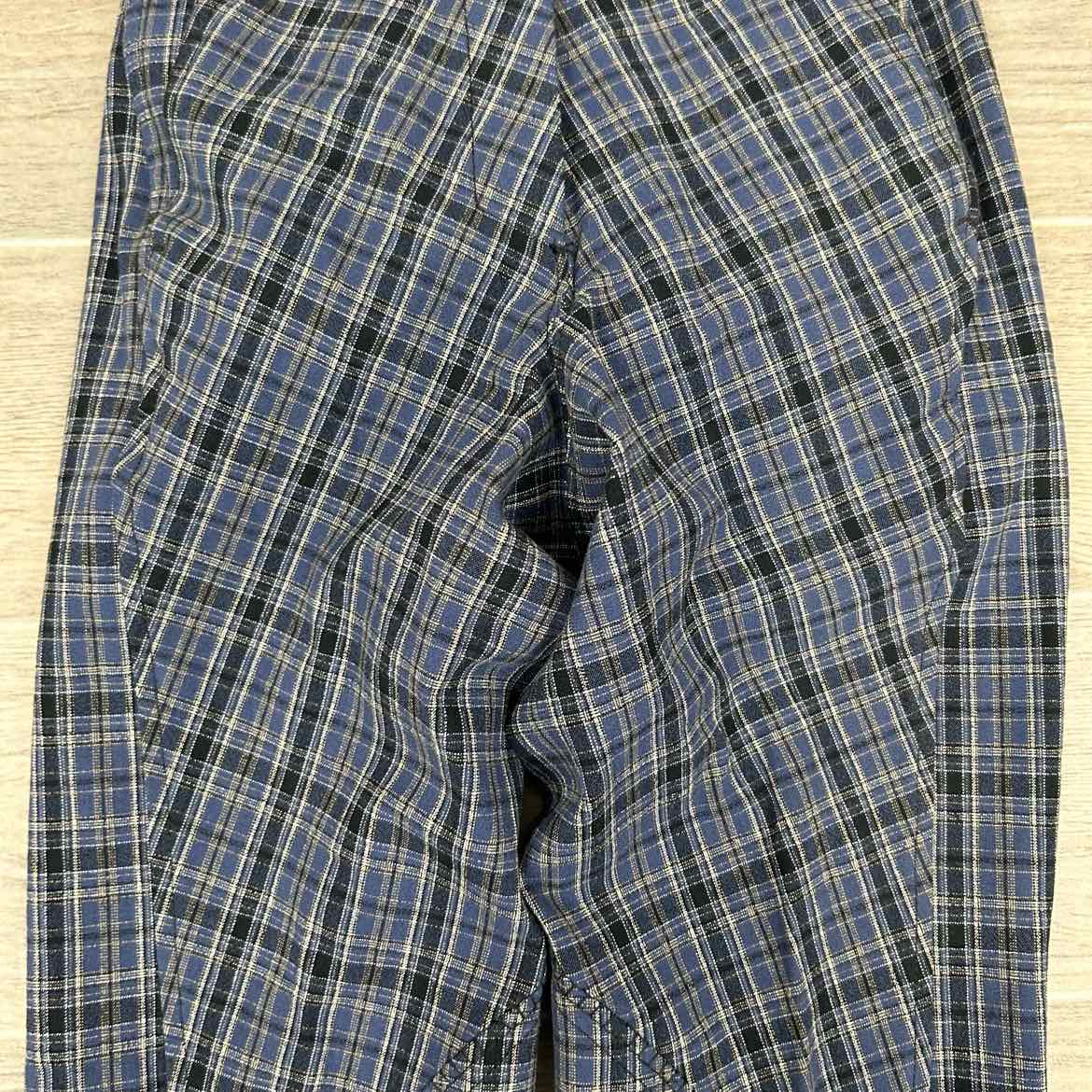 Eqituff Women's Knee Patch Breeches, Blue Plaid, Size 22 L, Brand New