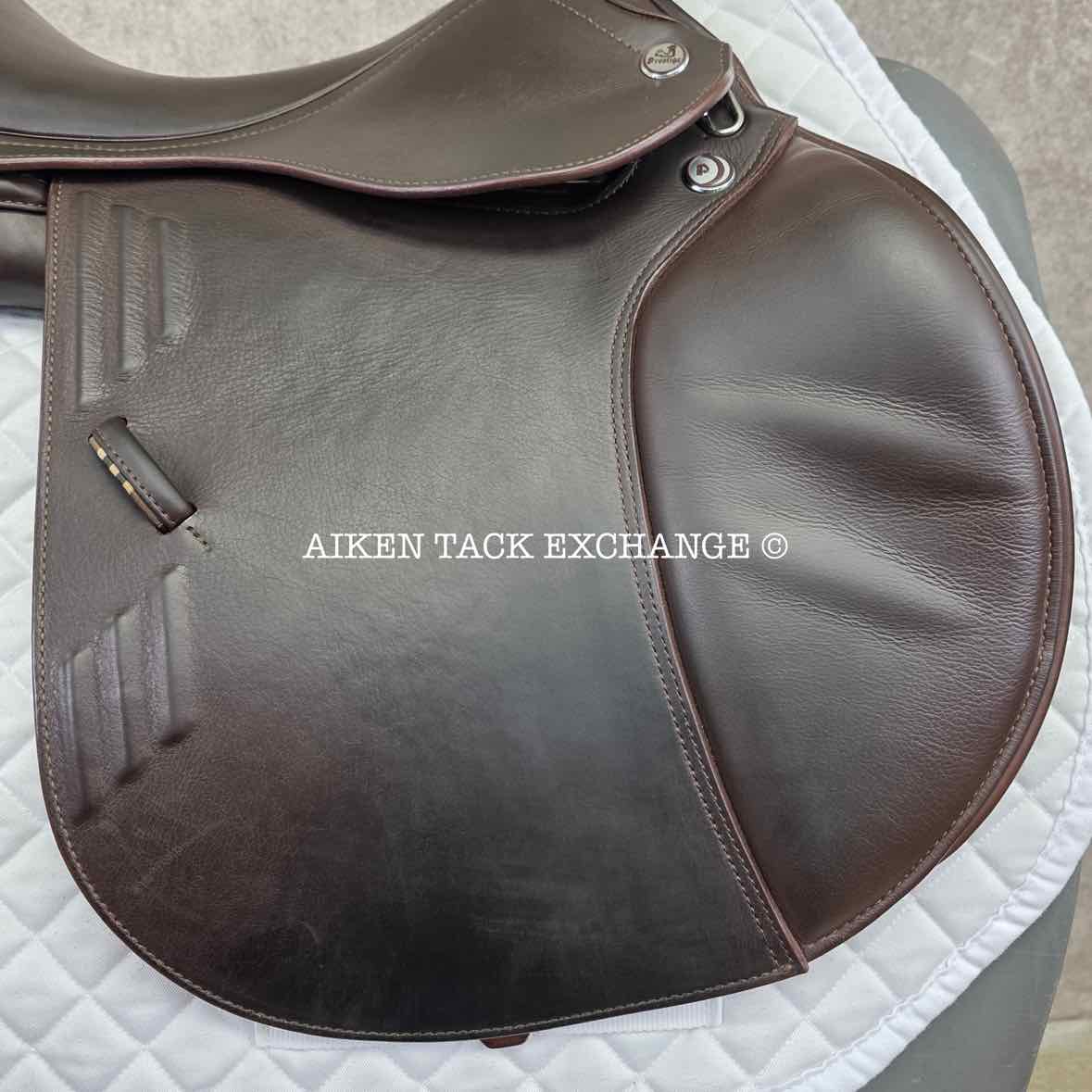 **SOLD** 2020 Prestige Synchrony CPS Jump Saddle, 17" Seat, 34 Tree - MW, Wool Flocked Panels