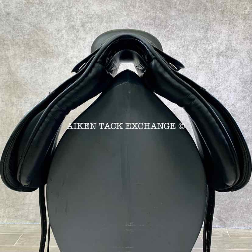 Centaur by Michael Stokes Dressage Saddle, 17.5" Seat, Short Flap, Medium Tree, Wool Flocked Panels