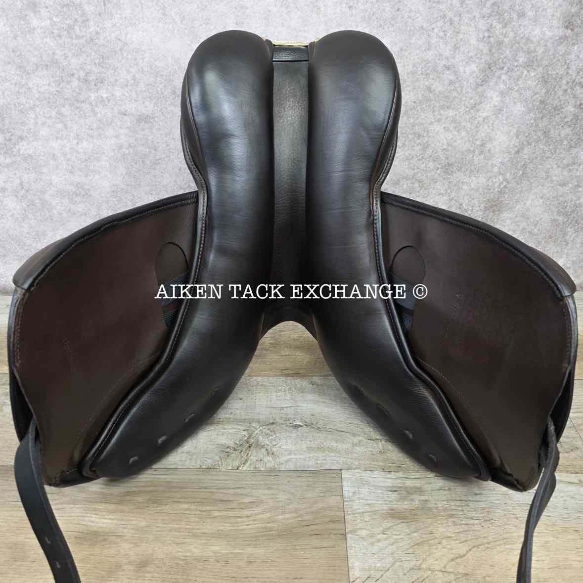 Stubben Zaria Optimum Monoflap Jump Saddle, 17.5" Seat with Biomex, 30cm Tree - MW, Wool Flocked Panels