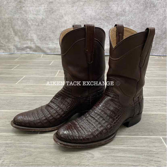 Tecovas The Nash Western Boot, Bourbon Lizard, Men's 9 (have blemish)