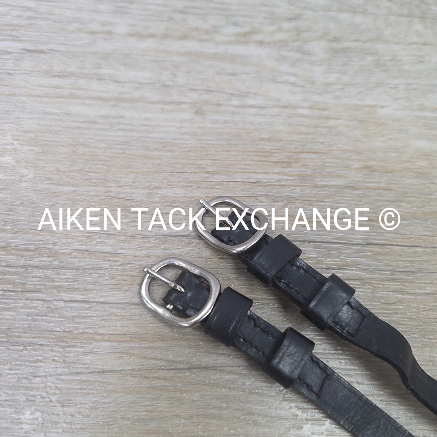 Leather Spur Straps, Black