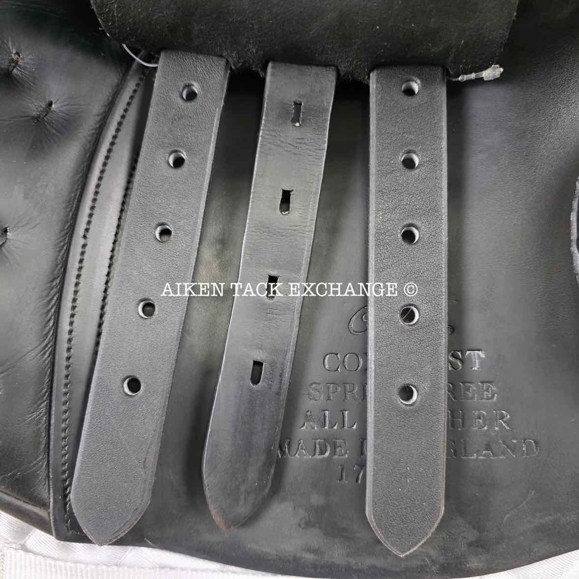 **SOLD** 2003 County Conquest Jump Saddle, 17.5" Seat, Medium Tree, Wool Flocked Panels