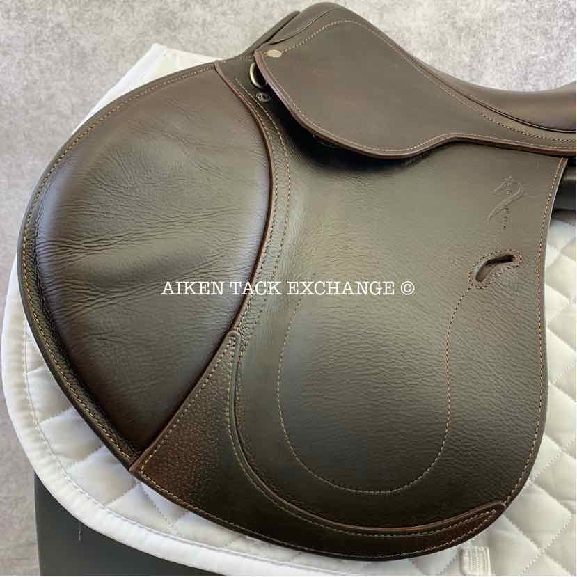 **SOLD** 2020 Antares Contact Jump Saddle, 17" Seat, 1A Flap, Medium Tree, Foam Panels, Full Buffalo Leather