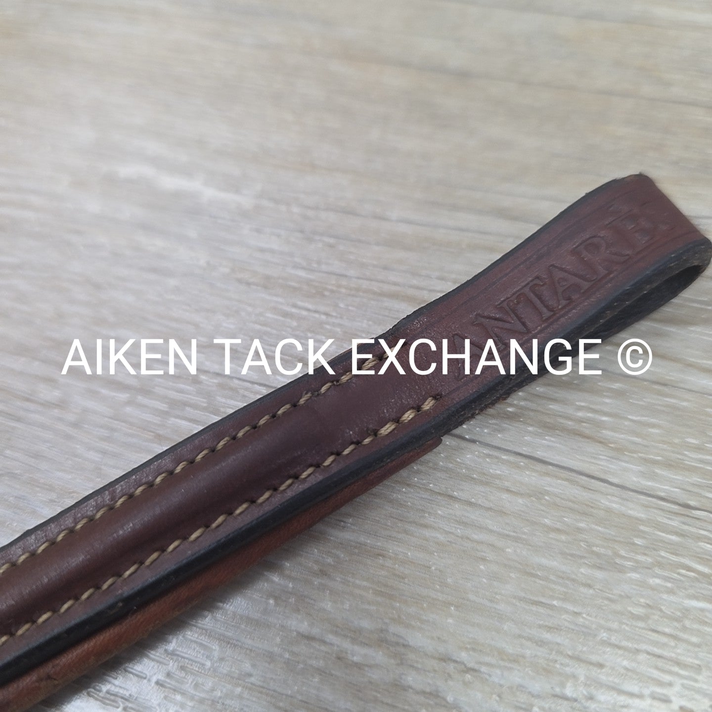 Antares Fancy Stitched Browband, Brown, 16"
