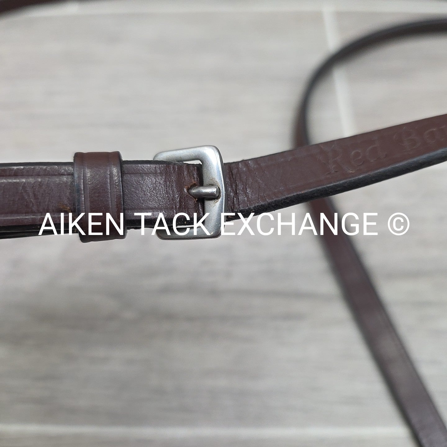KL Select Red Barn Curb Rein, Brown, Size Full