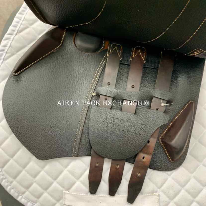 2023 Arion Atlas Close Contact Jump Saddle, 18" Seat, 2A Flap, Medium Tree, Foam Panels, Full Buffalo Leather, Comes with Matching Stirrup Leathers