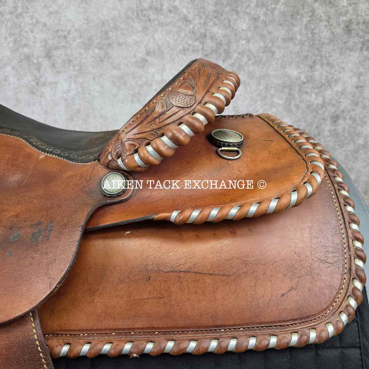 CC Saddlery Charles Crawley Western Saddle, 15.5" Seat, Wide Tree - Full QH Bars