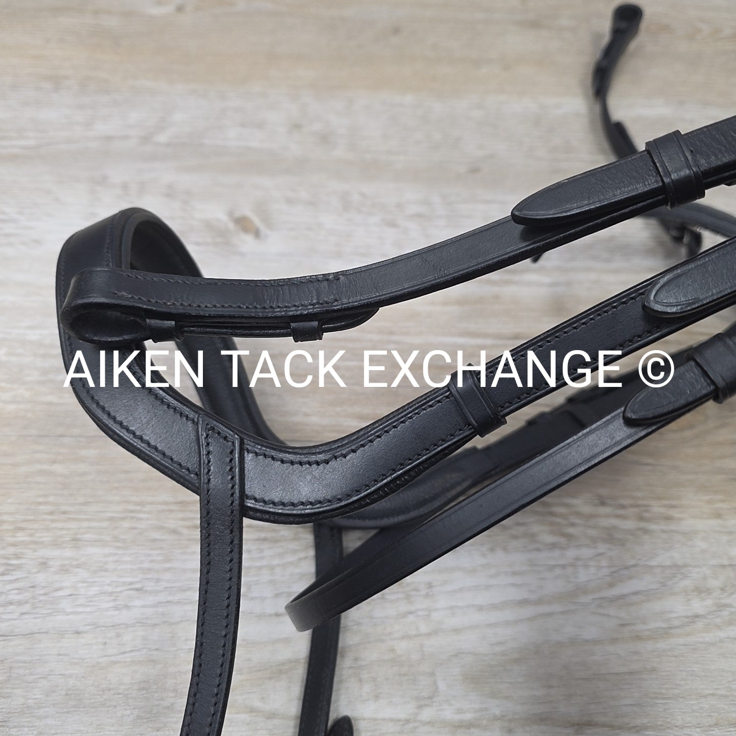 SmartPak Harwich Ergonomic Bridle with Horze Bling Browband, No Reins, Black, Si