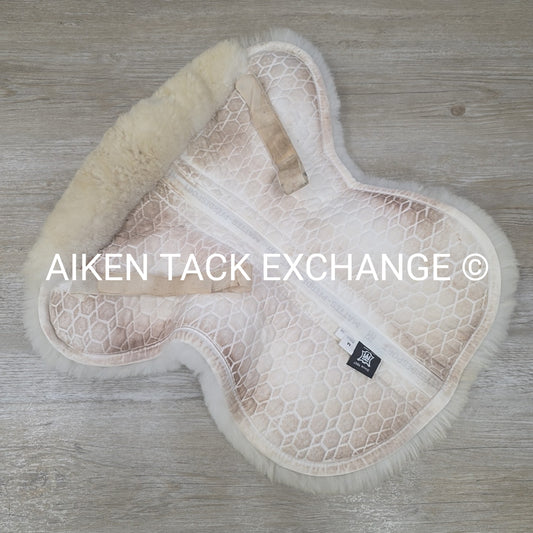 Mattes Platinum Dressage Sheepskin Half Pad, Size Medium