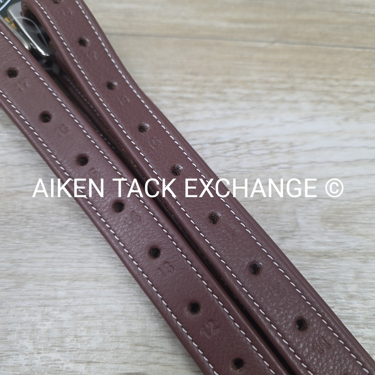 HDR Laureate Triple Covered Stirrup Leathers with Flat Buckles, Oakbark, 60"