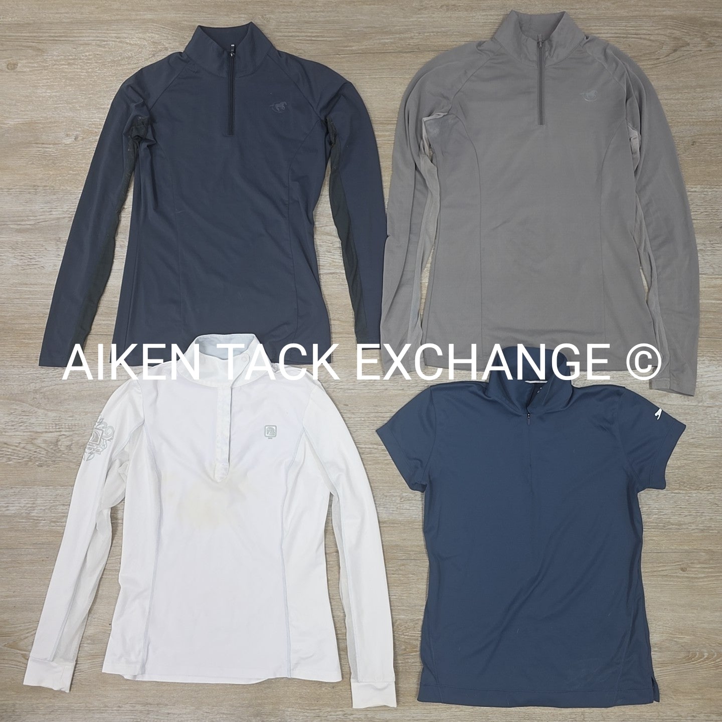 BARGAIN BUNDLE: 3 Long Sleeve, 1 Short Sleeve Sun Shirts, Women's XSmall