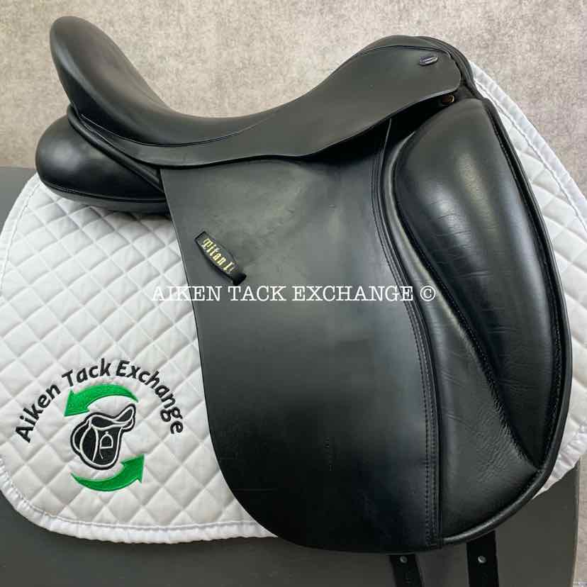 **SOLD** EuroRiding Titan II Dressage Saddle, 18" Seat, Wide Tree, Wool Flocked Panels