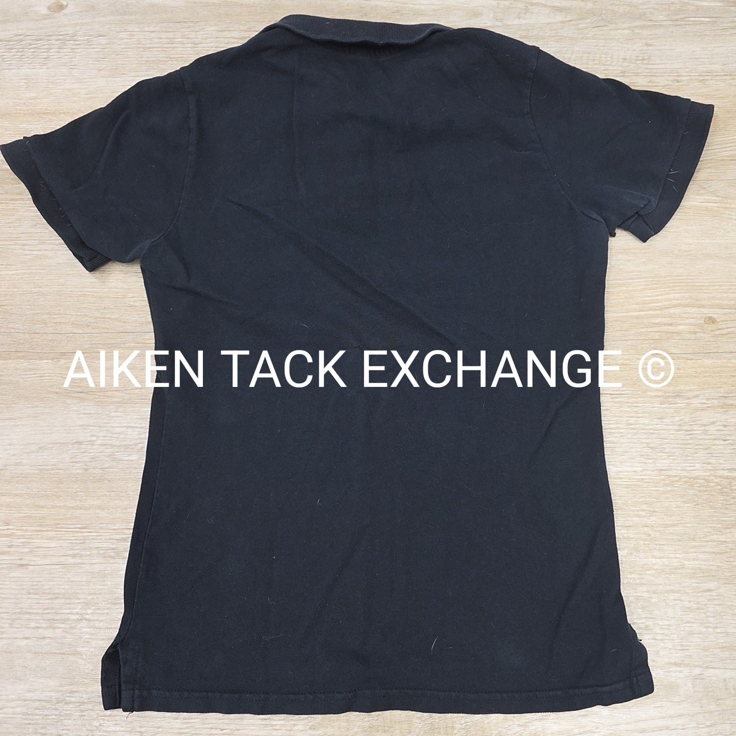 Short Sleeve Collared Polo Shirt with ATE Logo, Women's Size Medium