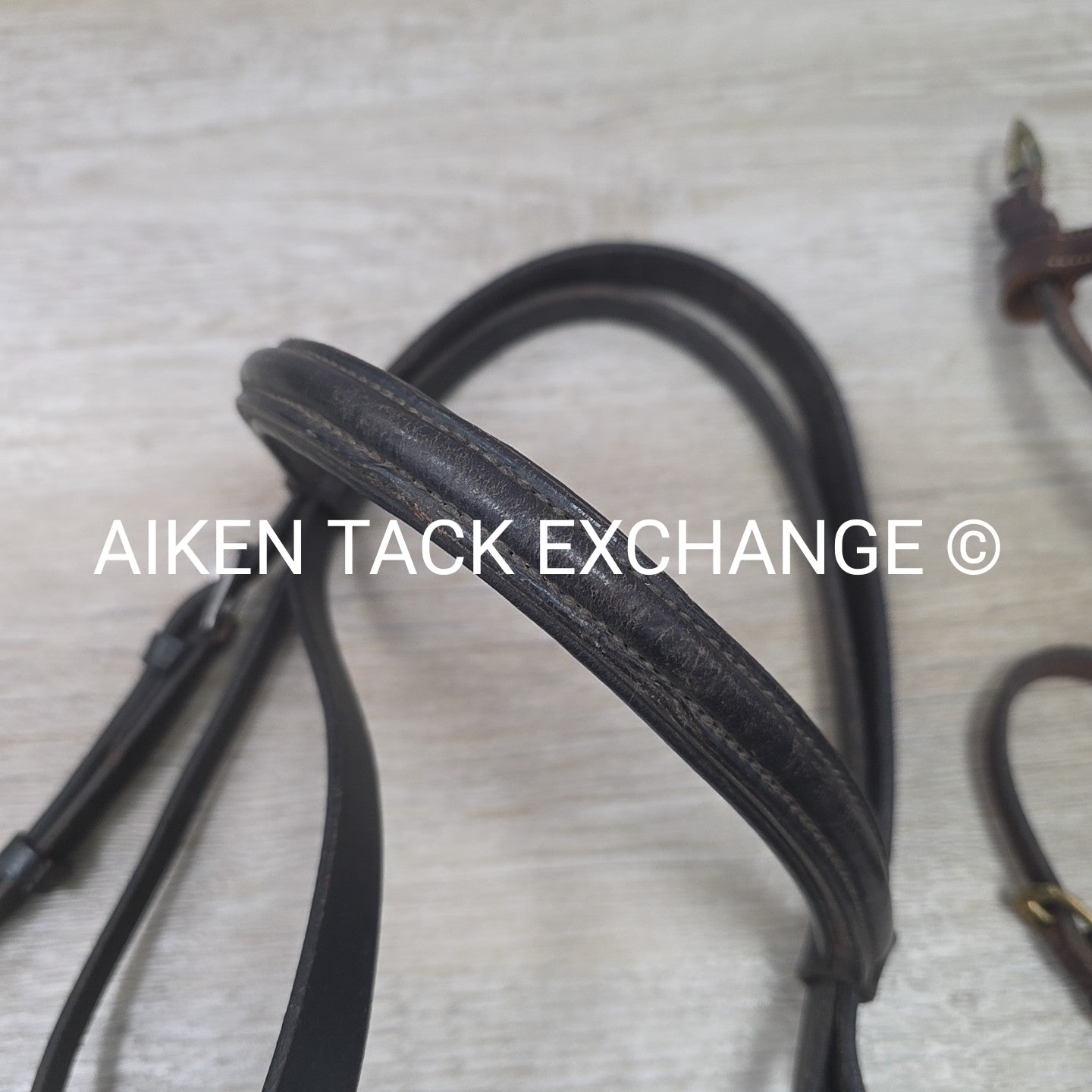 BARGAIN BUNDLE: Flash Dressage Bridle, Fancy Stitched Flash Noseband & Plain Rai