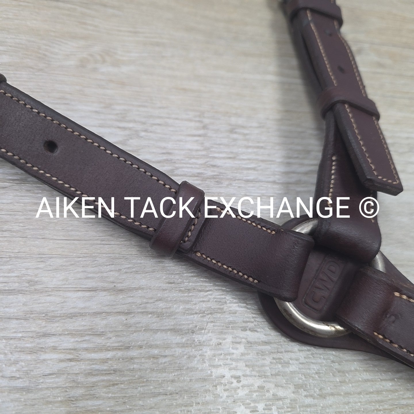 CWD Bridge Breastplate with Wide Elastic, Brown, Size Full (3)