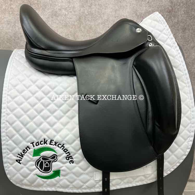 2022 Prestige X-D2 K Zero Dressage Saddle, 17" Seat, Medium Tree, Wool Flocked Pony Panels with Shoulder Relief