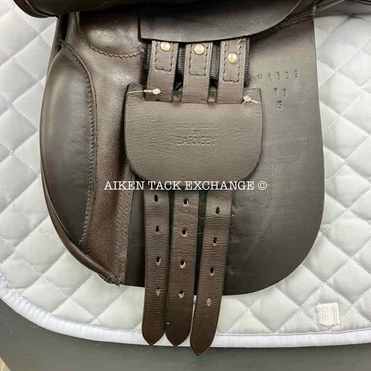 Barnsby All Purpose Saddle, 15" Seat, Wide Tree, Wool Flocked Panels