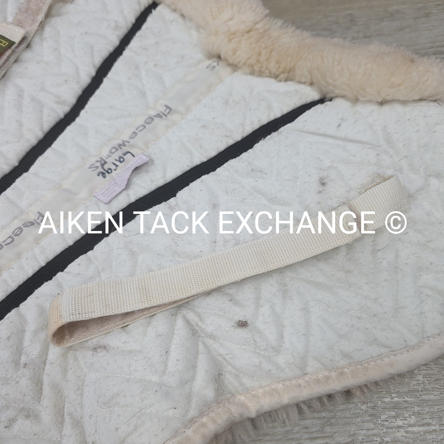Fleeceworks FXK Rolled Edge Sheepskin Half Pad, Size Large