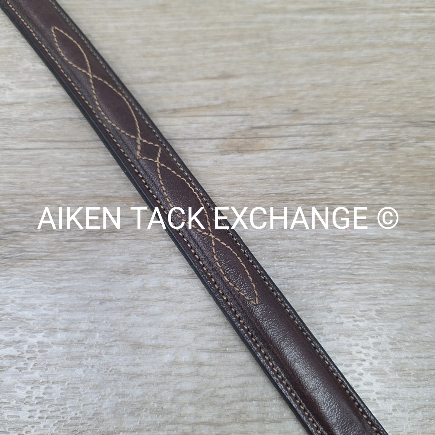 Tory Leather Fancy Stitched Belt, Brown, 30