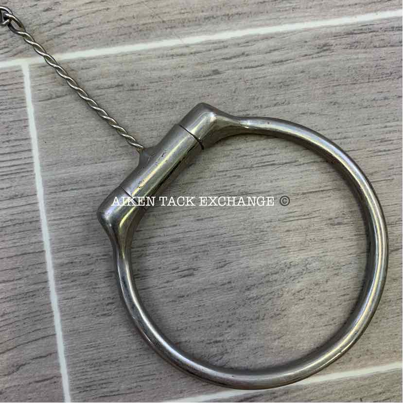Single Joint Tiny Twisted Wire D Ring Bit 5"