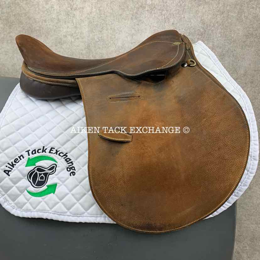 Miguel Acuna American Style Polo Saddle, 18.5" Seat, Medium/Medium Wide Tree, Foam Panels, Buffalo Leather