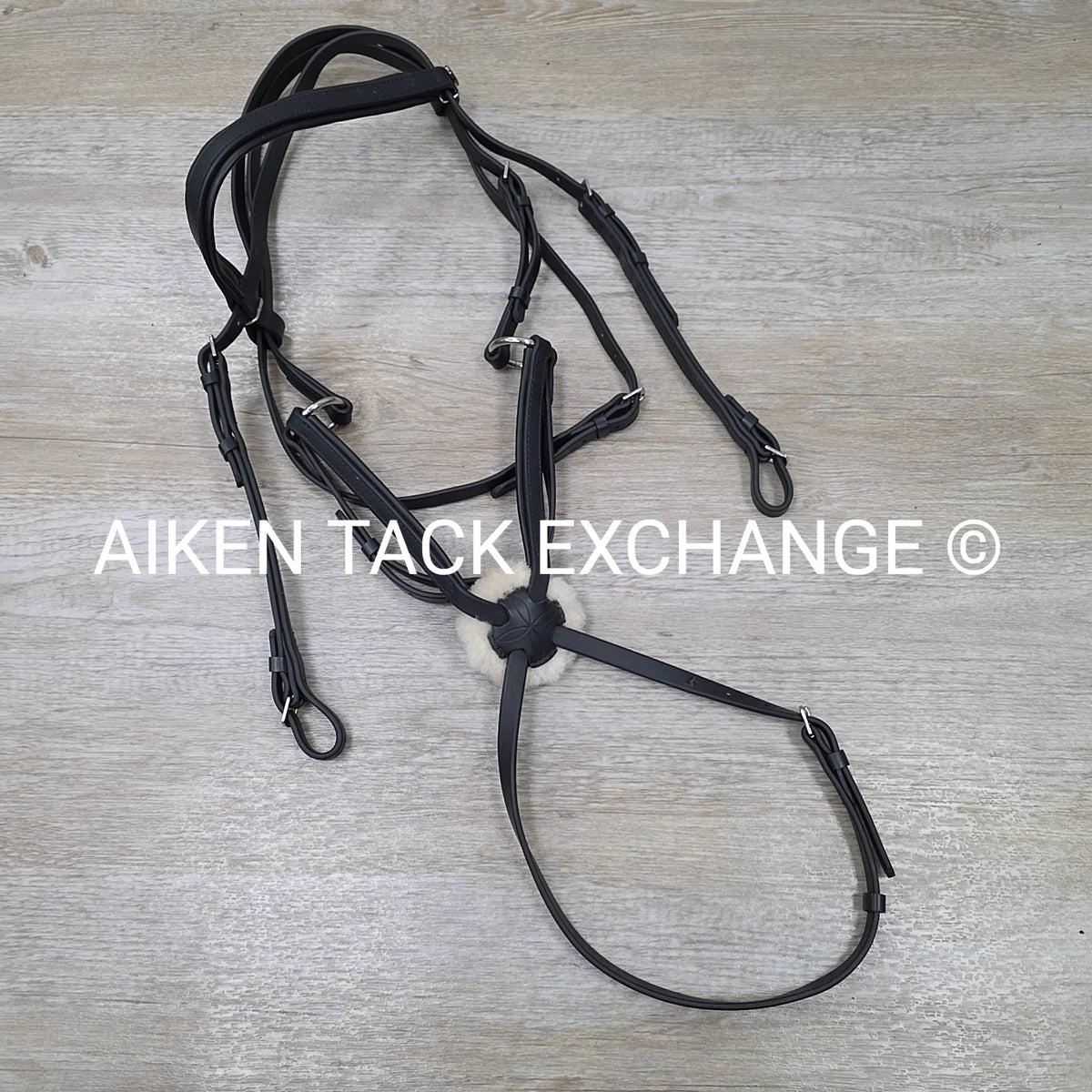 Tekna Synthetic Figure 8 Bridle, No Reins, Black, Size Full
