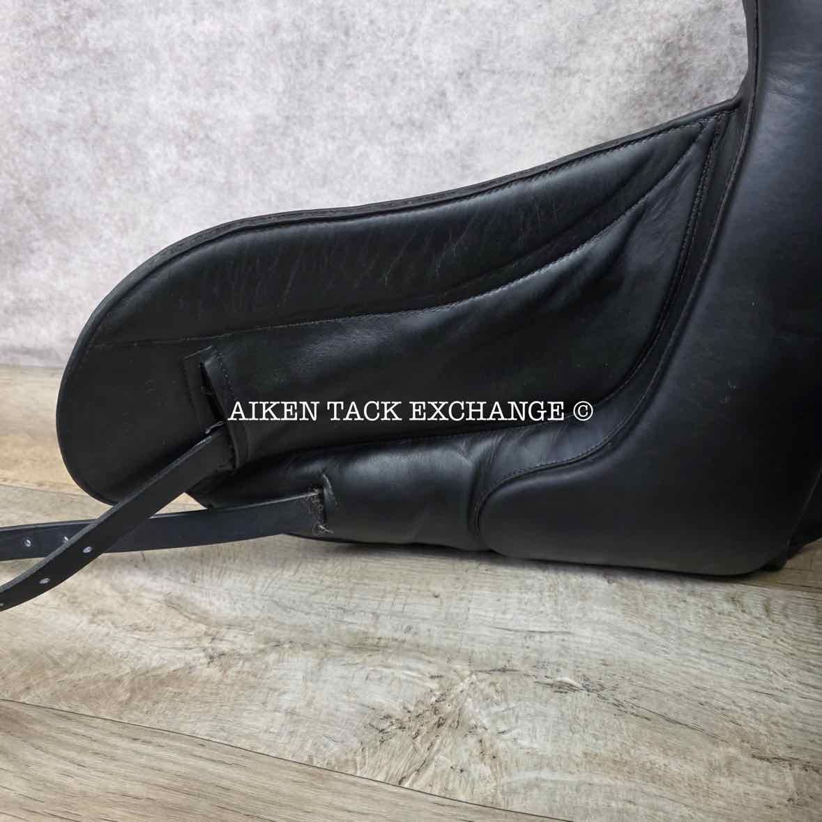 2019 Custom Saddlery Wolfgang Omni 2 Monoflap Dressage Saddle, 17.5" Seat, Adjustable Tree, Wool Flocked Hybrid Panels
