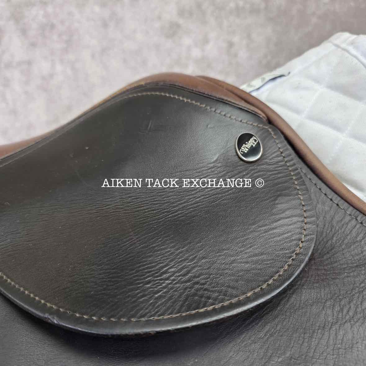 Whippy English Saddle, 17" Seat, Medium Tree, Foam Panels