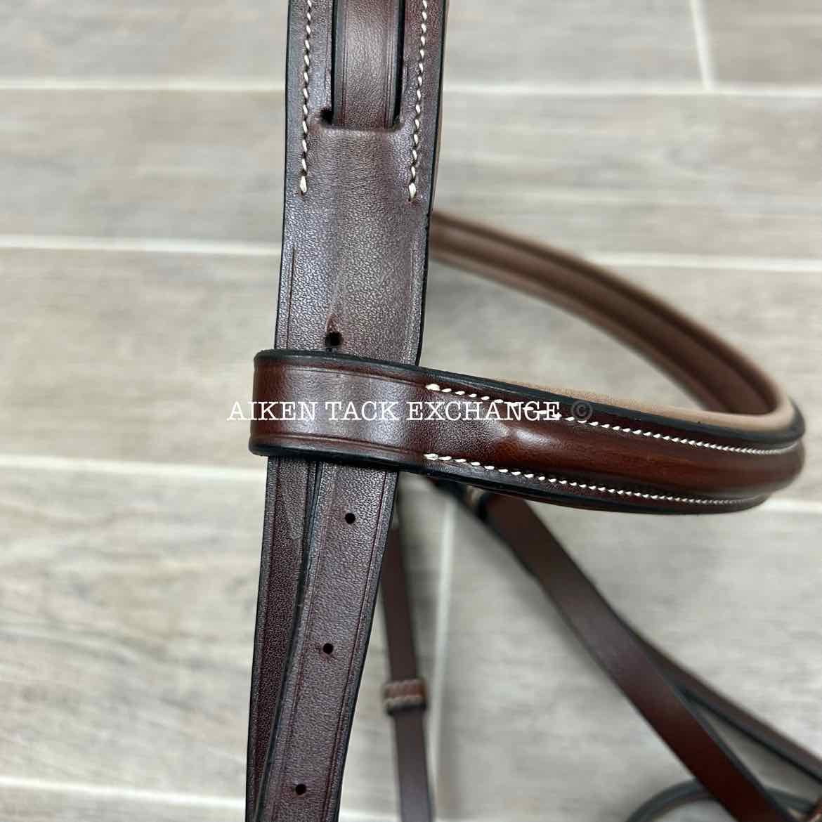 KL Select KL Italia Venezia Hunter Bridle with Reins, Brown, Size Full