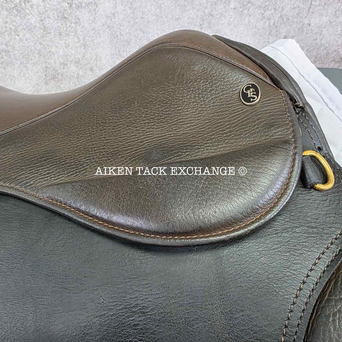 GFS Fieldhouse All Purpose Saddle, 17" Seat, Extra Wide Tree, Wool Flocked Panels