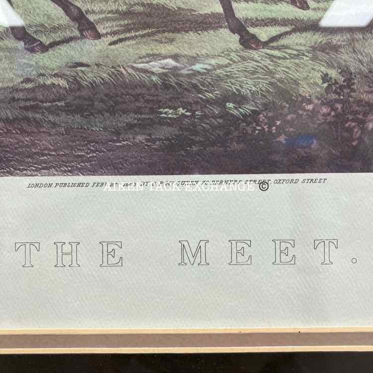 The Meet Hunt Scene Print by William J. Shayer, Matted/Framed, 27" x 23"