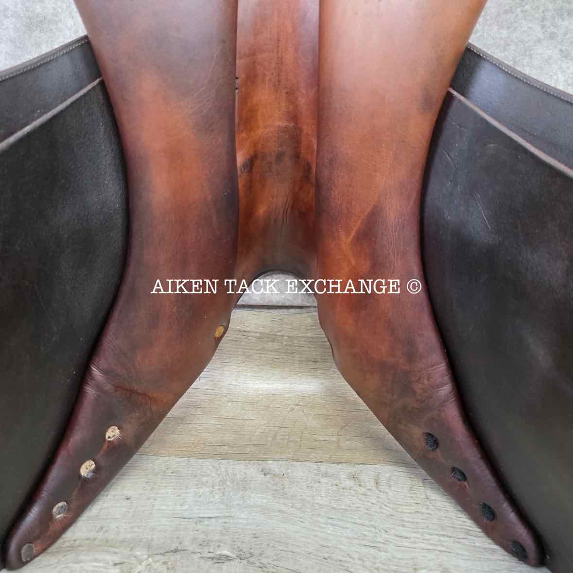 1998 PJ by Bruno Delgrange Close Contact Jump Saddle, 17.5" Seat, 4L Flap, Medium Tree, Foam Panels