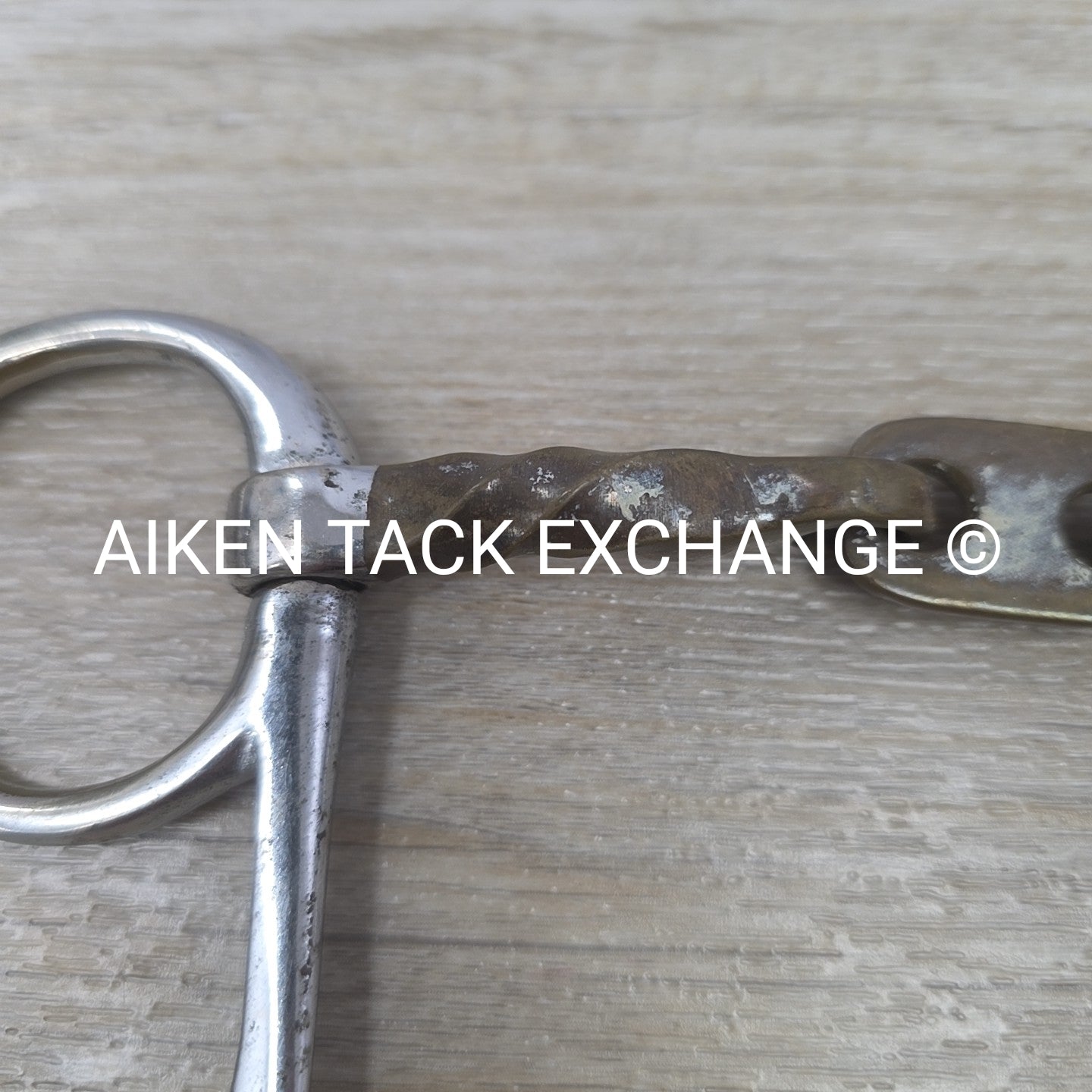 Copper Twisted French Link Half Cheek Bit 4.75"