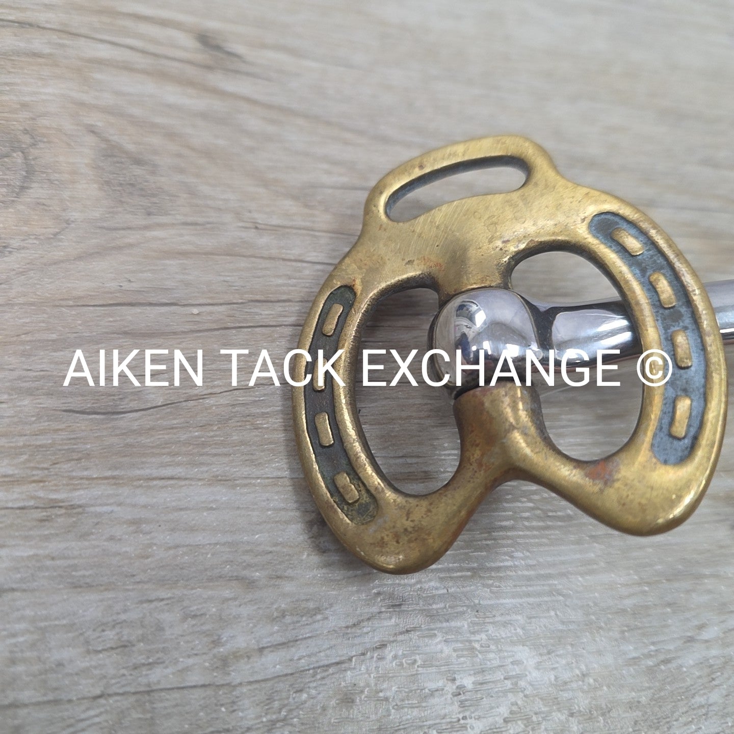 Mullen Mouth Horseshoe Stallion Bit 4.5"
